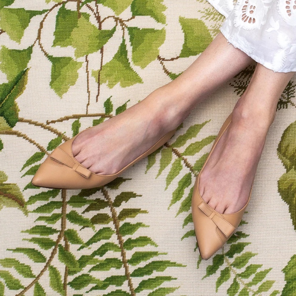 Sarah Flint Natalie Flats - Sand Calf - US Size 9 (39.5)